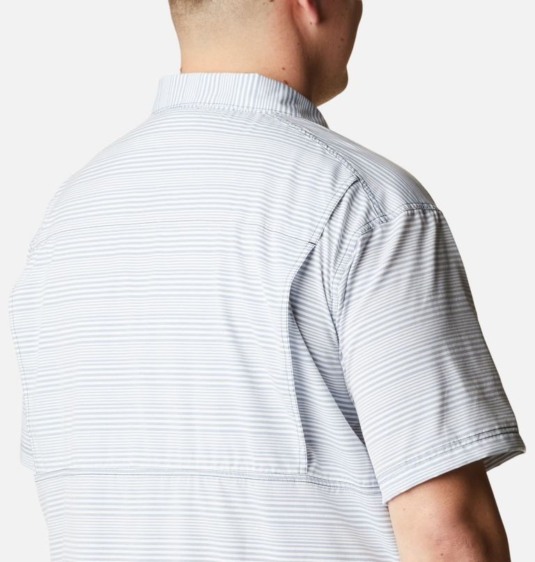 Men's Columbia Twisted Creek III Short Sleeve Shirts Stripe | Plus Size CA-TA386